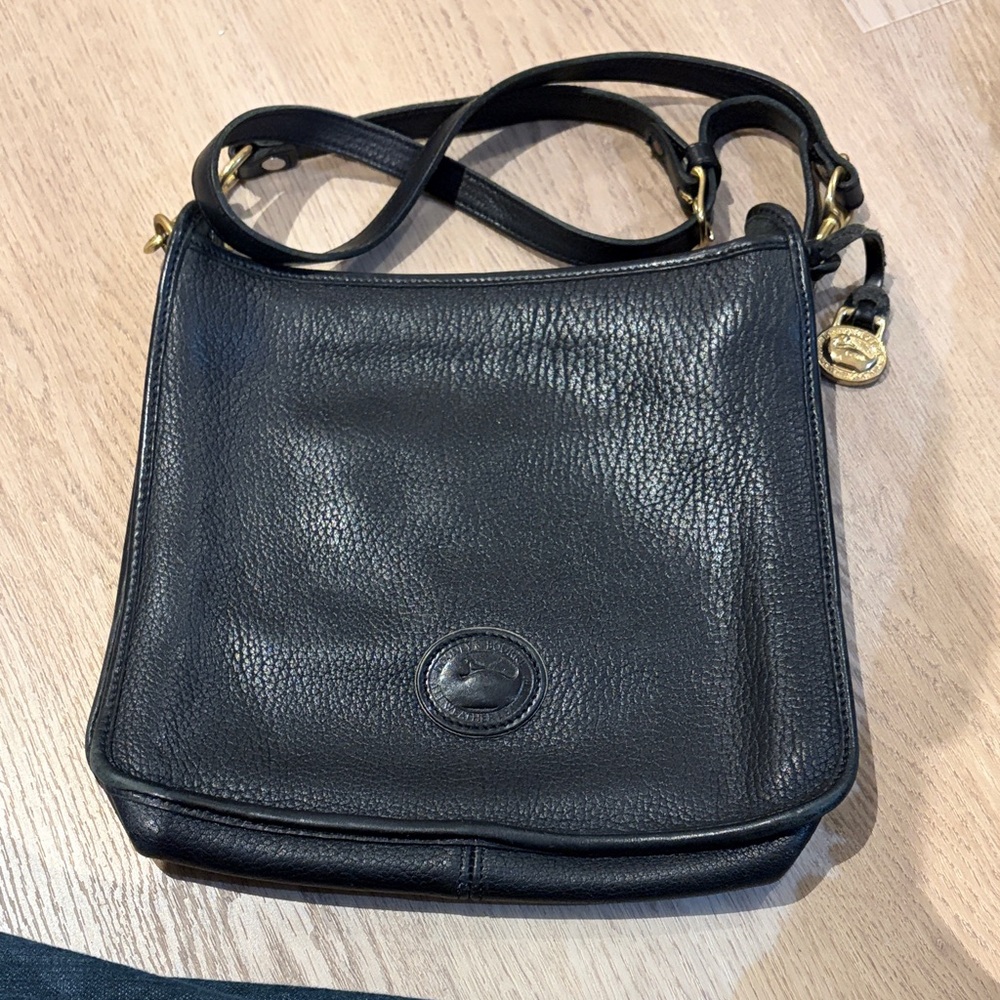 Dooney and Burke Black Leather Crossbody Bag